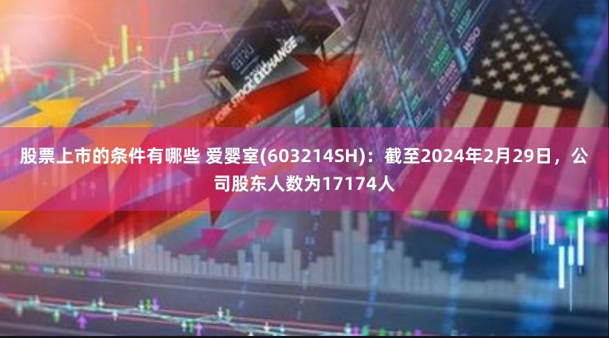 股票上市的条件有哪些 爱婴室(603214SH)：截至2024年2月29日，公司股东人数为17174人